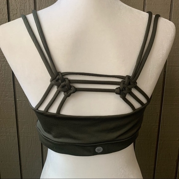 Lane Bryant Livi Active Green Olive Plus aSize Sport Bra 14 - Picture 3 of 9